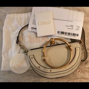Brand New White Chloe Small Nile Minaudiere Bag